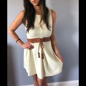 Cream colored textured dress